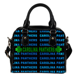 Colorful Carolina Panthers Stunning Letters Shoulder Handbags