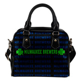 Colorful Milwaukee Brewers Stunning Letters Shoulder Handbags