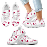 Sweeten Dreamy Love Pattern With Logo Los Angeles Chargers Sneakers