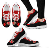 Cute Cupid Angel Background Calgary Flames Sneakers