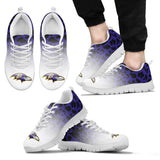 Leopard Pattern Awesome Baltimore Ravens Sneakers