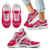 Ohio State Buckeyes Line Logo Sneakers