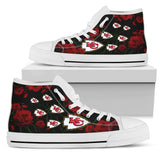 Lovely Rose Thorn Incredible Kansas City Chiefs High Top Shoes