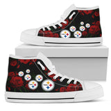 Lovely Rose Thorn Incredible Pittsburgh Steelers High Top Shoes