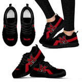 Miami RedHawks Line Logo Sneakers