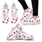 Sweeten Dreamy Love Pattern With Logo Washington Nationals Sneakers