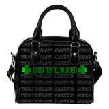 Colorful Georgia Tech Yellow Jackets Stunning Letters Shoulder Handbags
