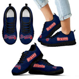 Magnificent Atlanta Braves Amazing Logo Sneakers