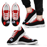 Cute Cupid Angel Background Colorado Avalanche Sneakers