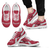 Arkansas Razorbacks Line Logo Sneakers