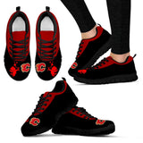 Cute Cupid Angel Background Calgary Flames Sneakers