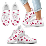 Sweeten Dreamy Love Pattern With Logo Chicago Bears Sneakers