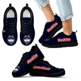 Magnificent Connecticut Huskies Amazing Logo Sneakers