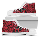 Perfect Cross Color Absolutely Nice Miami RedHawks High Top Shoes
