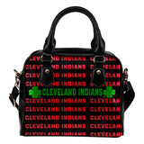 Colorful Cleveland Indians Stunning Letters Shoulder Handbags