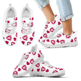 Sweeten Dreamy Love Pattern With Logo Oakland Raiders Sneakers