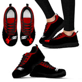 Cute Cupid Angel Background Akron Zips Sneakers