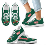 Magnificent Minnesota Wild Amazing Logo Sneakers