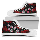 Lovely Rose Thorn Incredible Ohio State Buckeyes High Top Shoes