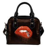 Beautiful Lips Elegant Logo Bowling Green Falcons Shoulder Handbags