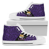 Perfect Cross Color Absolutely Nice LSU Tigers High Top Shoes
