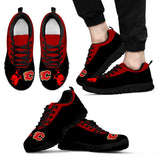 Cute Cupid Angel Background Calgary Flames Sneakers