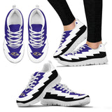 Jagged Saws Creative Draw Baltimore Ravens Sneakers