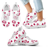 Sweeten Dreamy Love Pattern With Logo Green Bay Packers Sneakers
