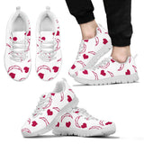 Sweeten Dreamy Love Pattern With Logo Los Angeles Chargers Sneakers