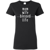 Mama Wife Blessed Life T Shirts V3