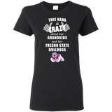This Nana Is Crazy About Her Grandkids And Her Fresno State Bulldogs T Shirts