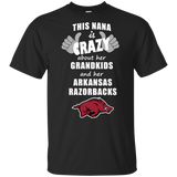 This Nana Is Crazy About Her Grandkids And Her Arkansas Razorbacks T Shirts