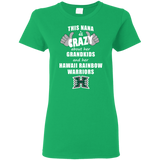 This Nana Is Crazy About Her Grandkids And Her Hawaii Rainbow Warriors T Shirts