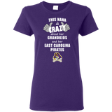 This Nana Is Crazy About Her Grandkids And Her East Carolina Pirates T Shirts