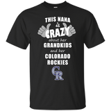 This Nana Is Crazy About Her Grandkids And Her Colorado Rockies T Shirts