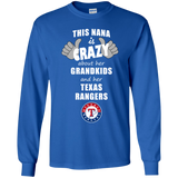 This Nana Is Crazy About Her Grandkids And Her Texas Rangers T Shirts