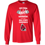This Nana Is Crazy About Her Grandkids And Her Ball State Cardinals T Shirts