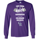 This Nana Is Crazy About Her Grandkids And Her Colorado Rockies T Shirts