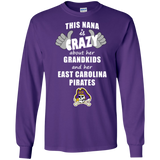 This Nana Is Crazy About Her Grandkids And Her East Carolina Pirates T Shirts