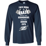 This Nana Is Crazy About Her Grandkids And Her Akron Zips T Shirts