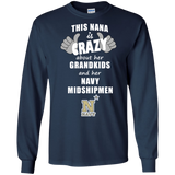 This Nana Is Crazy About Her Grandkids And Her Navy Midshipmen T Shirts