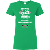 This Nana Is Crazy About Her Grandkids And Her Marshall Thundering Herd T Shirts