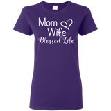 Mama Wife Blessed Life T Shirts V4
