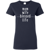 Mama Wife Blessed Life T Shirts V3