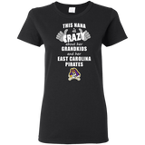 This Nana Is Crazy About Her Grandkids And Her East Carolina Pirates T Shirts