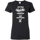 This Nana Is Crazy About Her Grandkids And Her Navy Midshipmen T Shirts