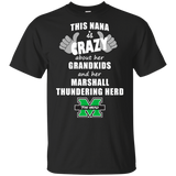 This Nana Is Crazy About Her Grandkids And Her Marshall Thundering Herd T Shirts