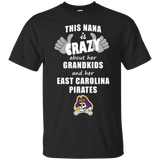 This Nana Is Crazy About Her Grandkids And Her East Carolina Pirates T Shirts