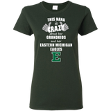 This Nana Is Crazy About Her Grandkids And Her Eastern Michigan Eagles T Shirts