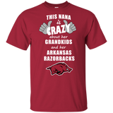 This Nana Is Crazy About Her Grandkids And Her Arkansas Razorbacks T Shirts